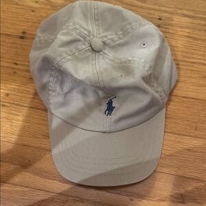 Polo by Ralph Lauren Tan and Blue Hat Size 2-4T!